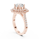 Gold Ring DDLR-326, Rose Gold, view 1