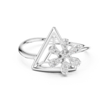 Gold Ring 12-10044@L, White Gold