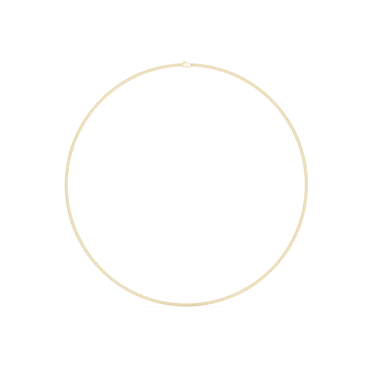 14K Solid Gold Chain Necklace, Yellow Gold