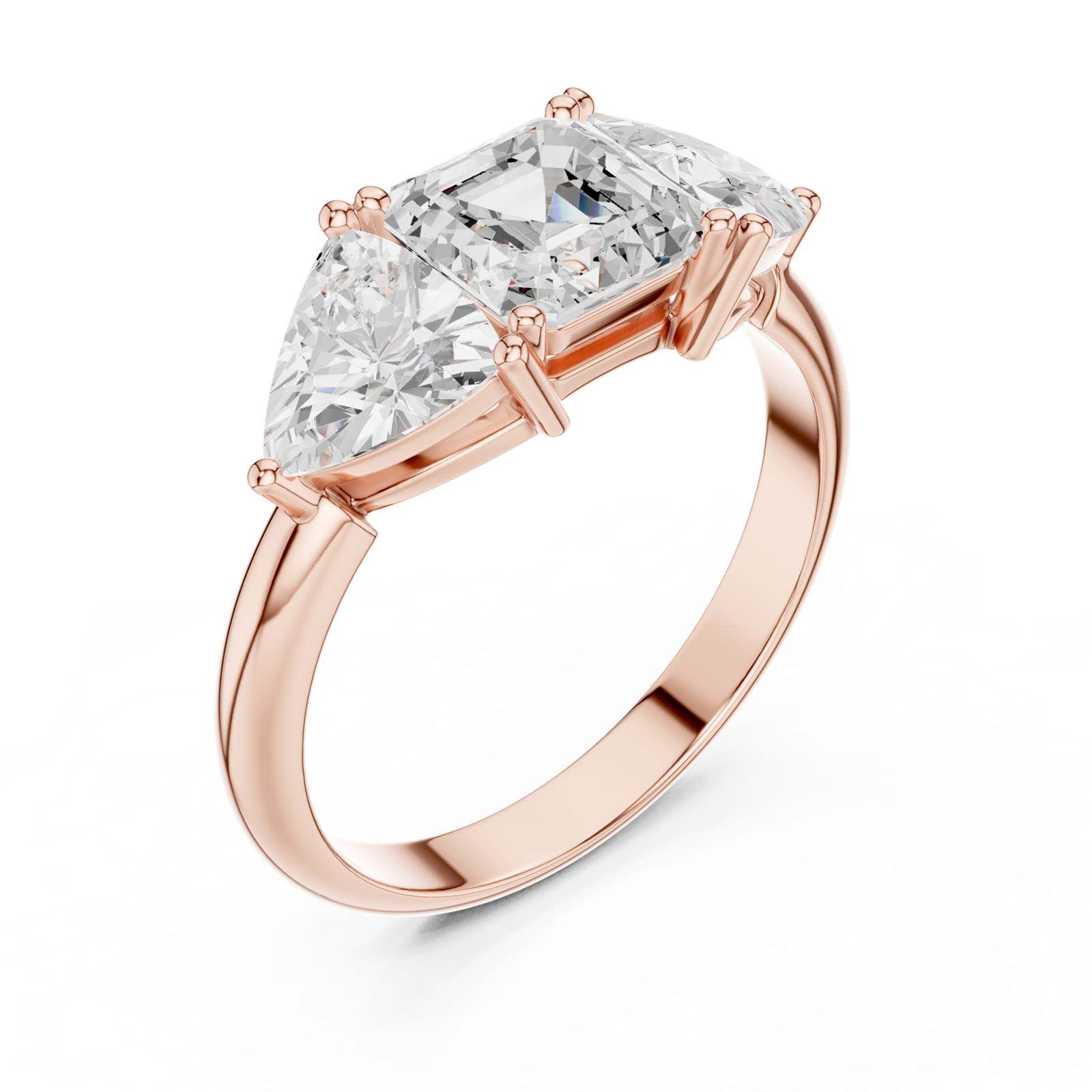 Gold Ring DDLR-1116, Rose Gold, view 2