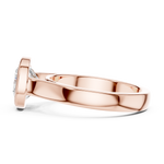 Gold Jewelry L36-3, Cushion center stone, Rose Gold, view 3