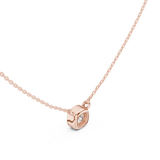 Gold Jewelry, Cushion center stone, Rose Gold, view 2