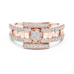 Gold Ring LR-01 (18), Rose Gold, view 4