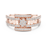 Gold Ring LR-01 (18), Rose Gold, view 4