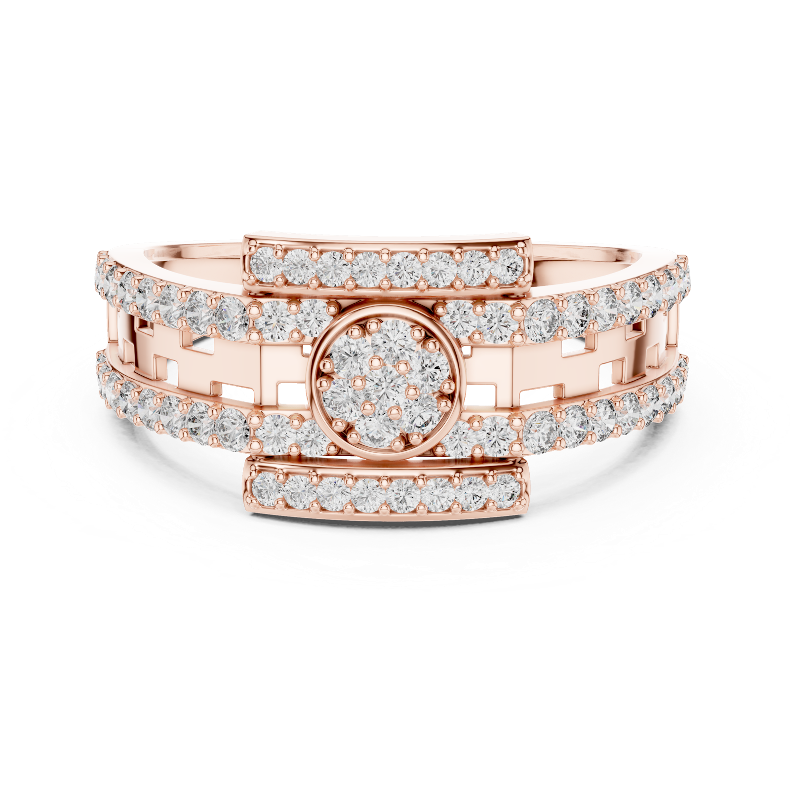 Gold Ring LR-01 (18), Rose Gold, view 4