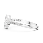 Gold Ring HLR-44, White Gold, view 3