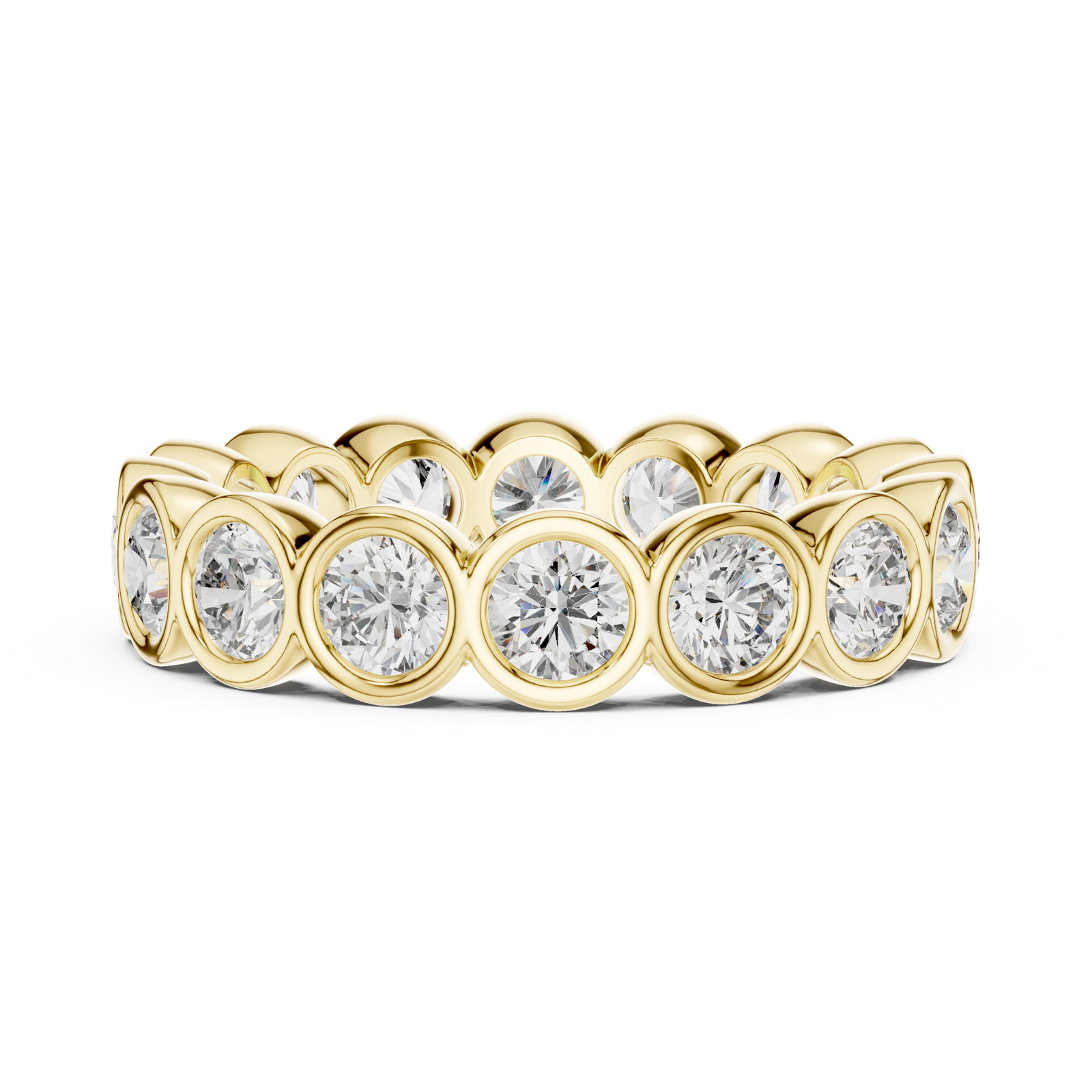 Gold Ring DDLR-216, Yellow Gold, view 3