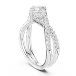 Gold Ring DDLR-666, White Gold, view 1