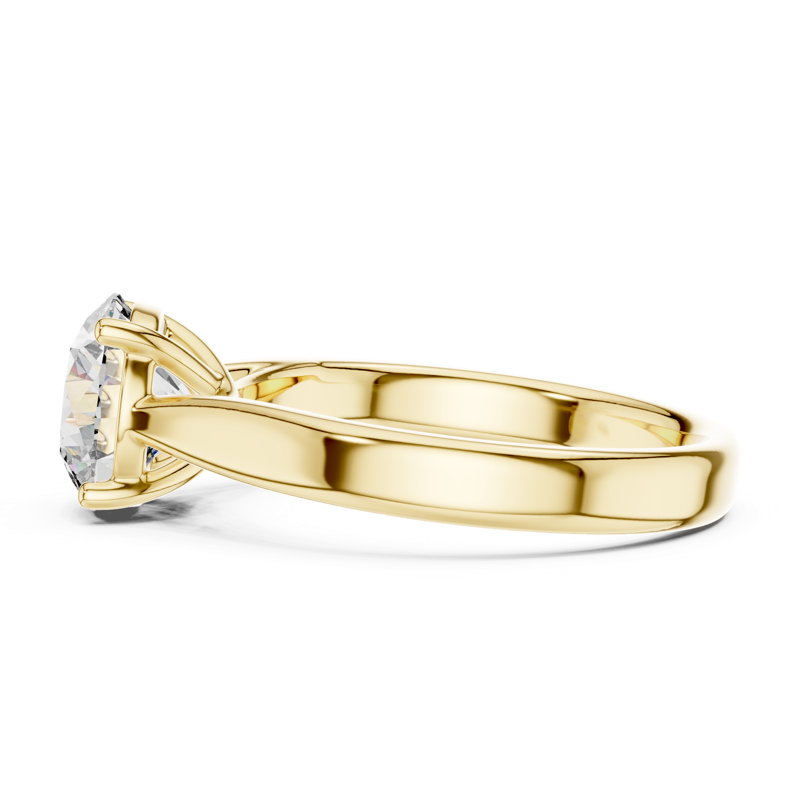 Gold Ring DDLR-070, Yellow Gold, view 3
