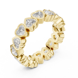 Gold Ring DDLR-218, Yellow Gold, view 2
