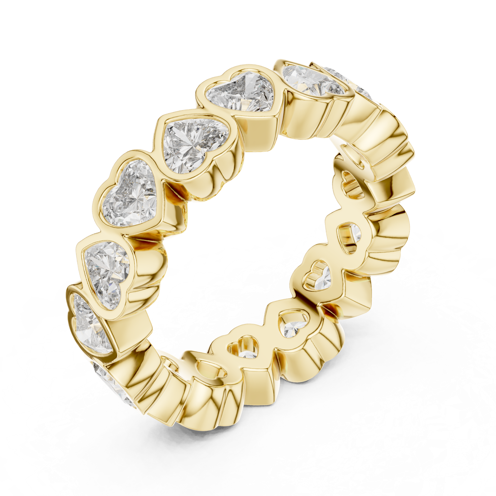 Gold Ring DDLR-218, Yellow Gold, view 2