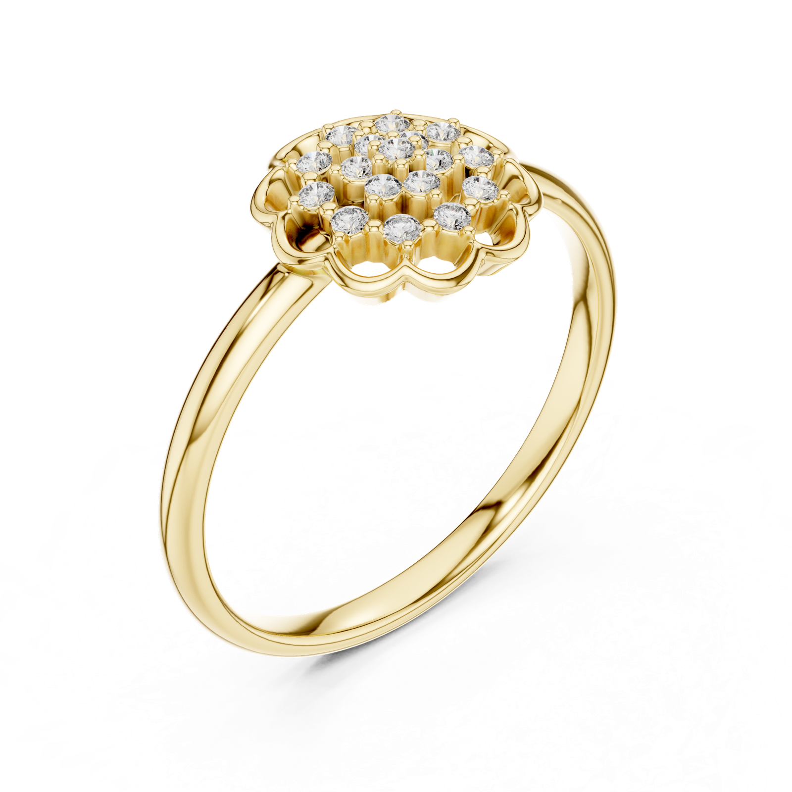 Gold Ring LR-01 (99), Yellow Gold, view 2