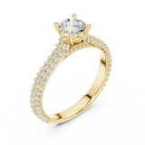 Gold Ring LR-0348, Yellow Gold, view 2