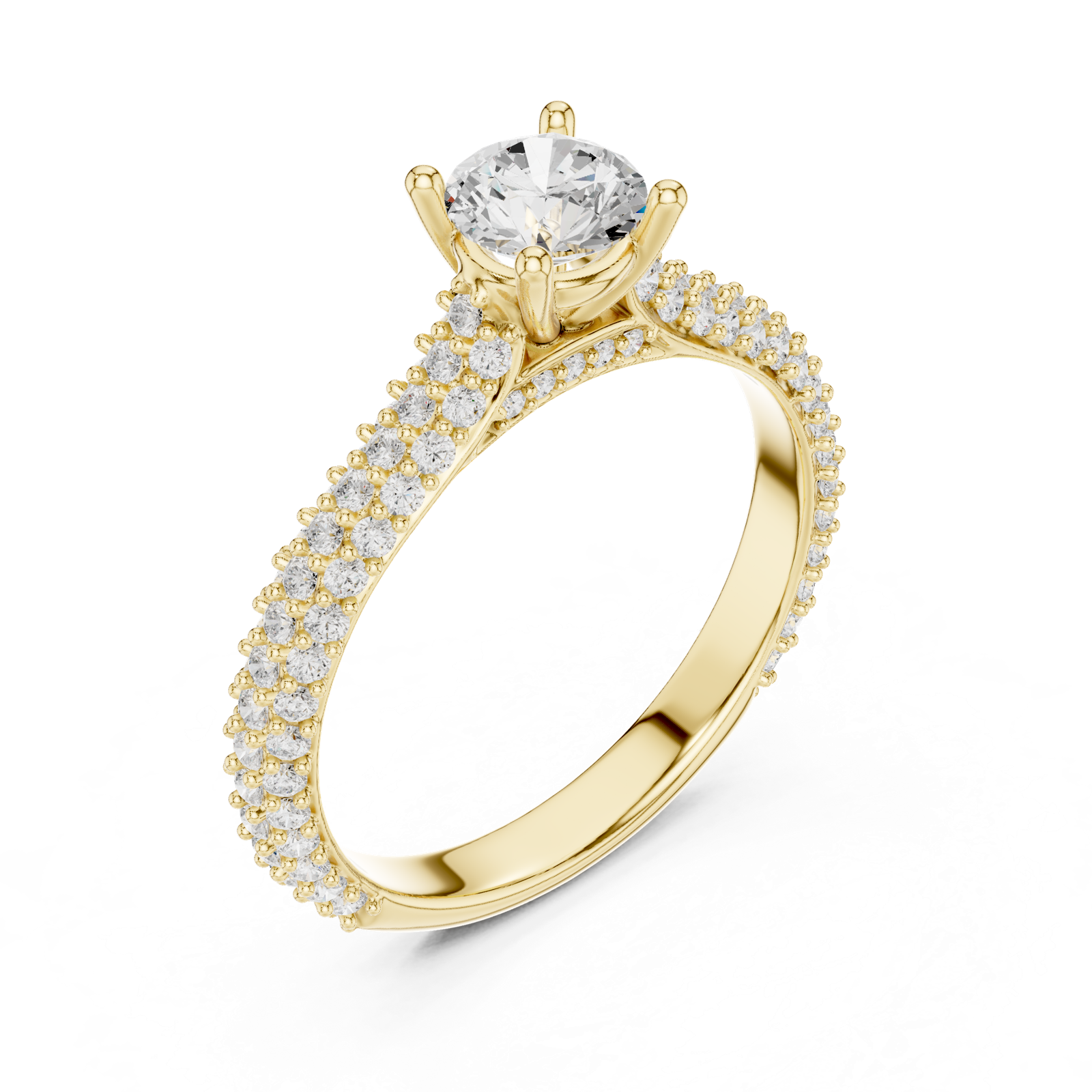 Gold Ring LR-0348, Yellow Gold, view 2