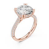 Gold Ring DDLR-960, Rose Gold, view 2