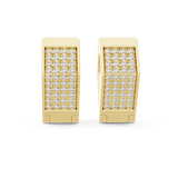 Gold Earrings L03-5, Yellow Gold, view 4