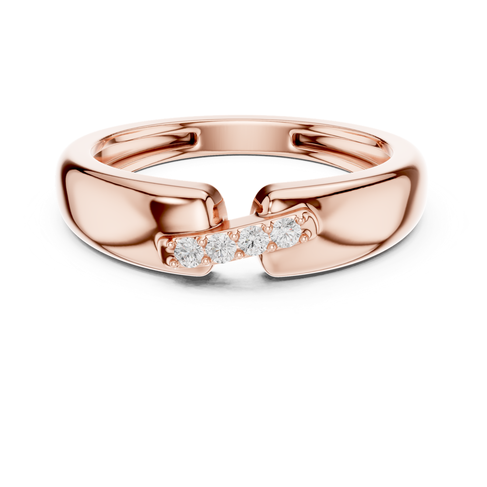 Gold Ring SBMR(24), Rose Gold, view 4