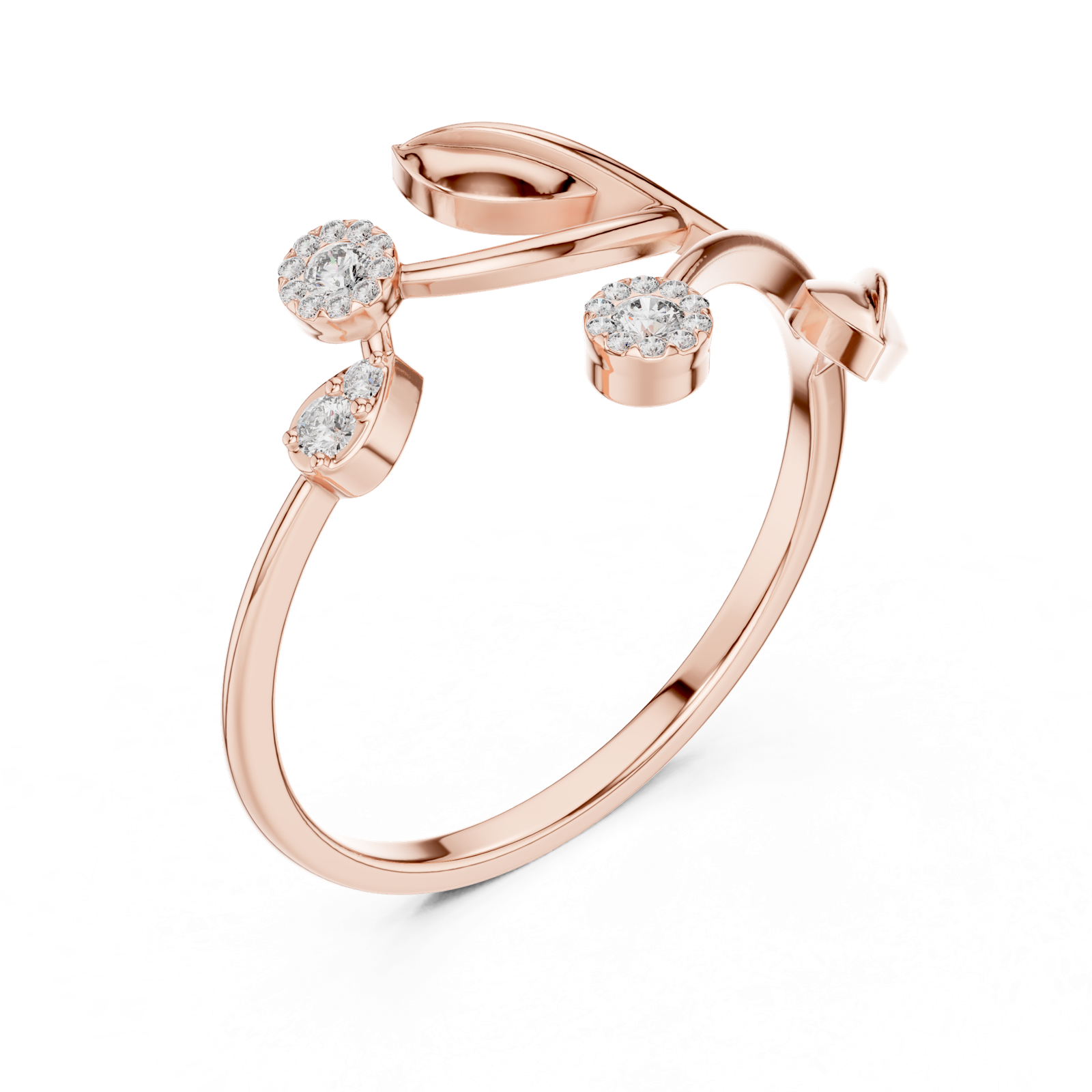 Gold Ring Ledis Ring, Rose Gold, view 2