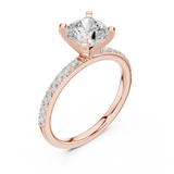 Gold Ring DDLR-885, Rose Gold, view 2