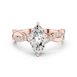 Gold Ring DDLR-1104, Rose Gold