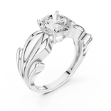 Gold Ring DDLR-828, White Gold, view 2