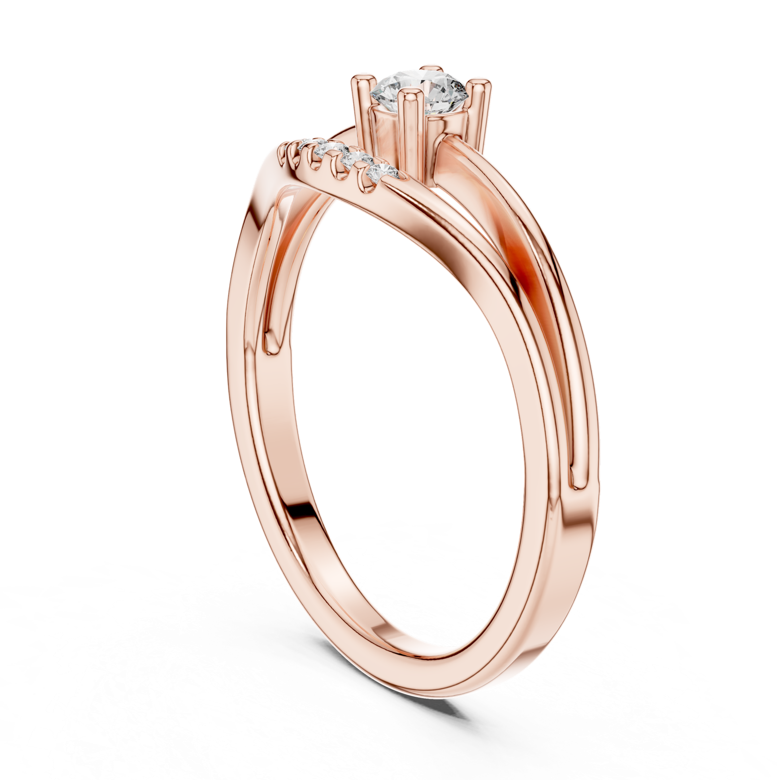 Gold Ring L03-1336, Rose Gold