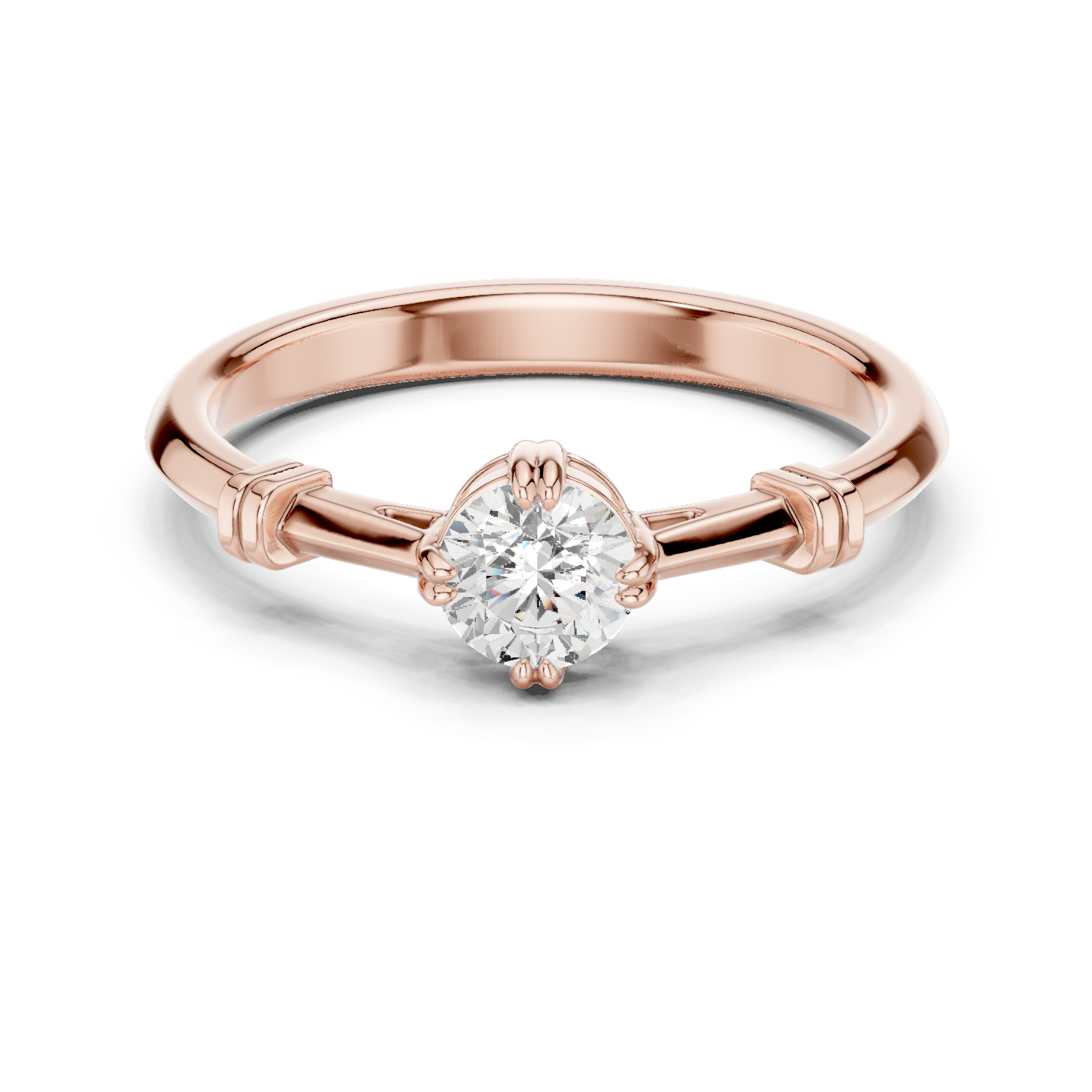 Gold Ring DDLR-796, Rose Gold