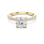 Gold Ring DDLR-1016, Yellow Gold, view 4