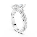 Gold Ring DDLR-1035, White Gold, view 1