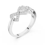 Gold Ring LR-01 (78), White Gold, view 2
