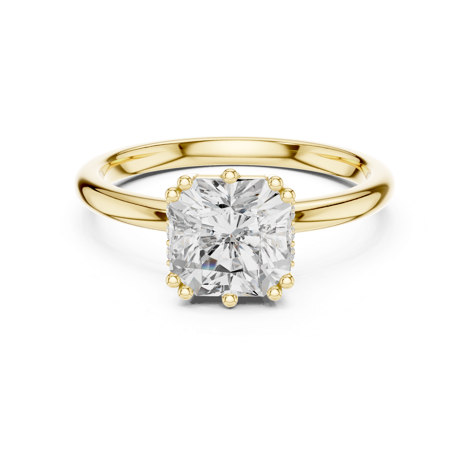 Gold Ring DDLR-924, Yellow Gold, view 4
