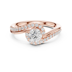 Gold Ring DDLR-594, Rose Gold, view 4