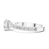 Gold Ring DDLR-1097, White Gold, view 3