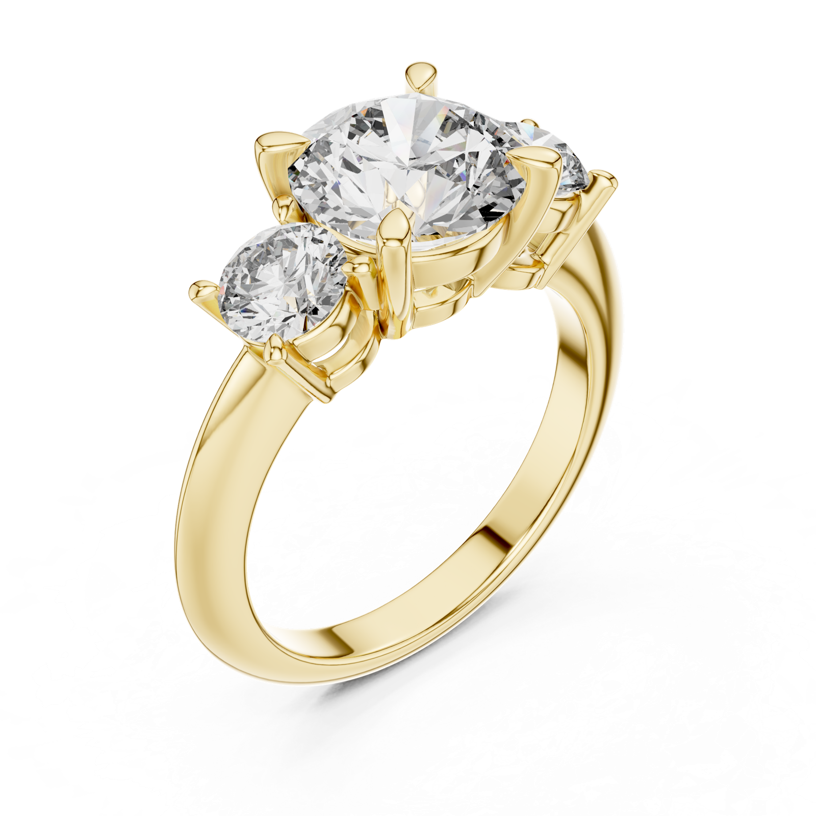 Gold Ring DDLR-042, Yellow Gold, view 2