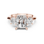 Gold Ring DDLR-905, Rose Gold, view 4