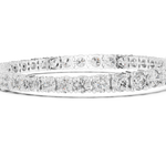 14K Solid Gold Lab Diamond Bracelet, White Gold, view 3