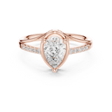 Gold Ring DDLR-517, Rose Gold, view 4