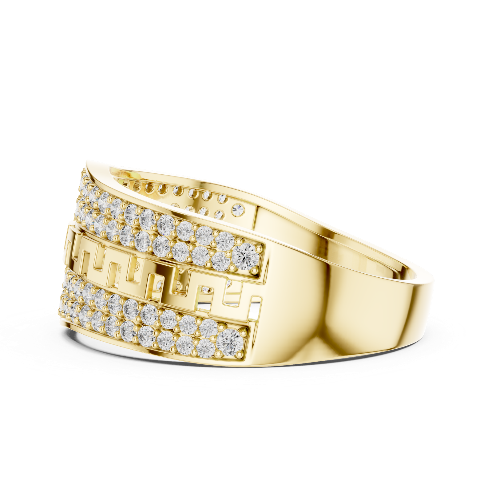 Gold Ring LR-01 (16), Yellow Gold, view 3