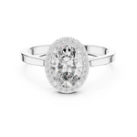 Gold Ring ALR-116, White Gold, view 4