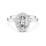 Gold Ring ALR-116, White Gold, view 4