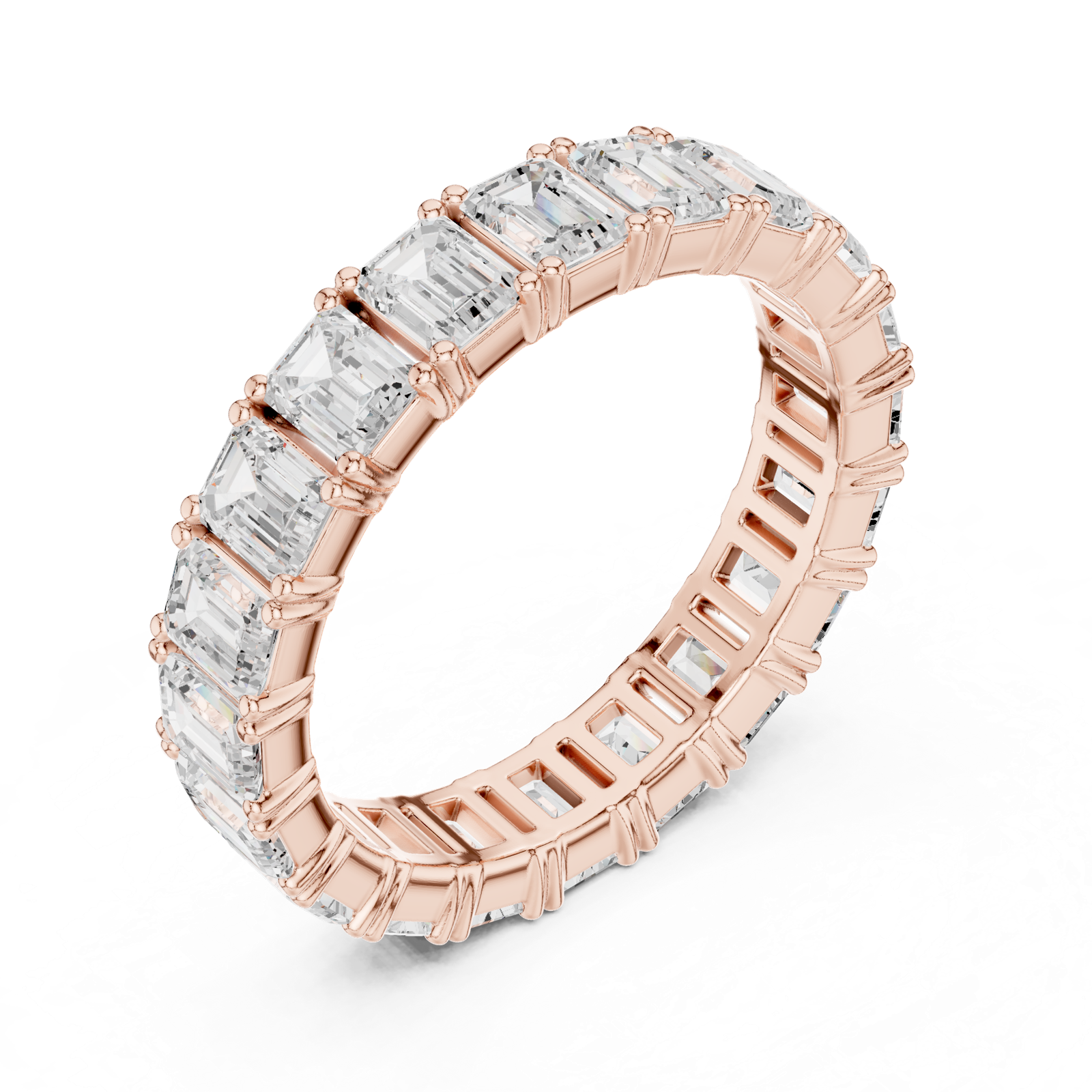 Gold Ring DDLR-626, Rose Gold, view 2