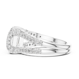 Gold Ring DDLR-409, White Gold, view 3