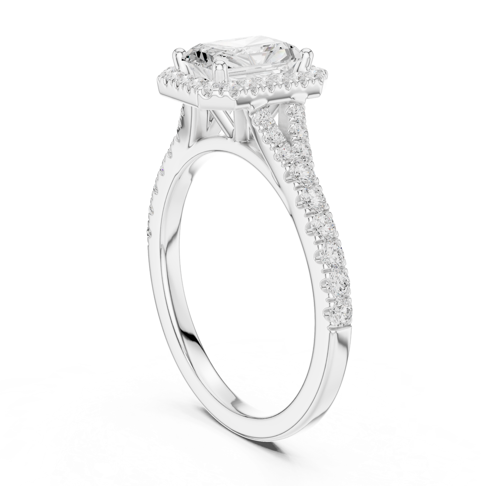 Gold Ring DDLR-913, White Gold, view 1