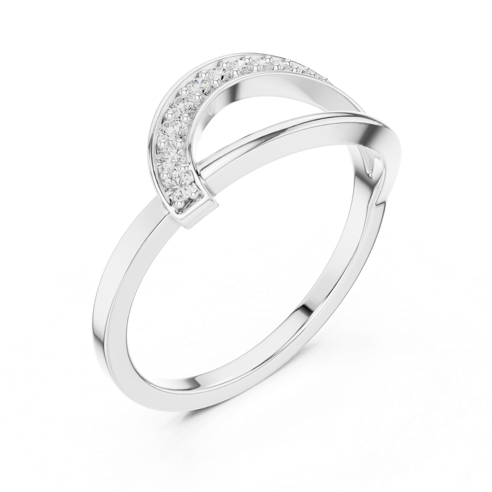 Gold Ring SBWR(2), White Gold, view 2
