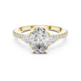Gold Ring DDLR-184, Yellow Gold, view 4