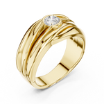Gold Men's Ring GGR-0020, Yellow Gold, view 2