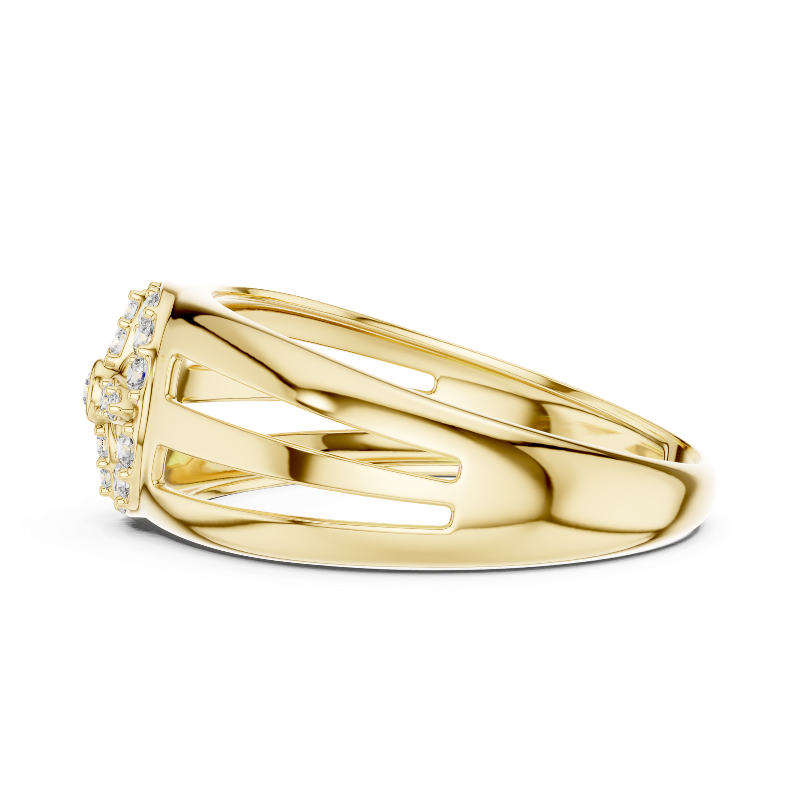 Gold Ring LR-01 (37), Yellow Gold, view 3