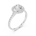 Gold Ring DDLR-792, White Gold, view 2