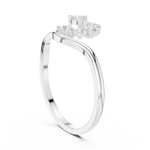Gold Ring HLR-231, White Gold, view 1