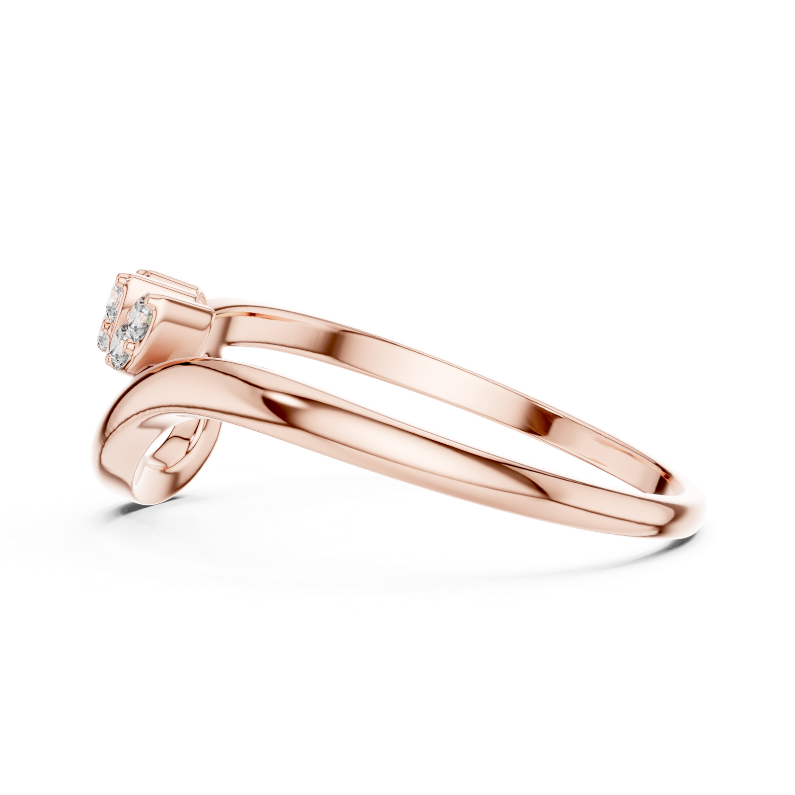 Gold Ring 1 (252), Rose Gold, view 3